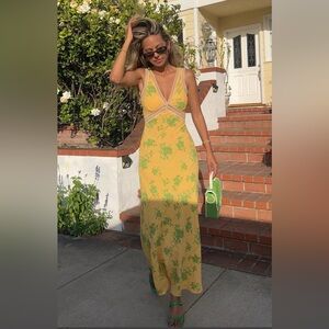 VRG Girl Bias Cut Maxi Dress